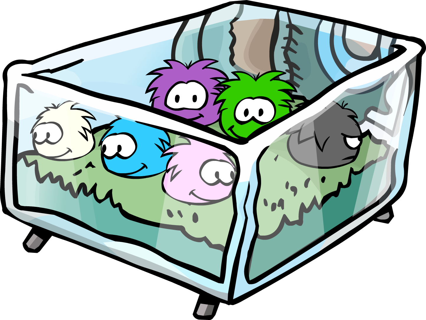 Pet Shop 2009 Puffles - Club Penguin Puffles (1444x1086), Png Download
