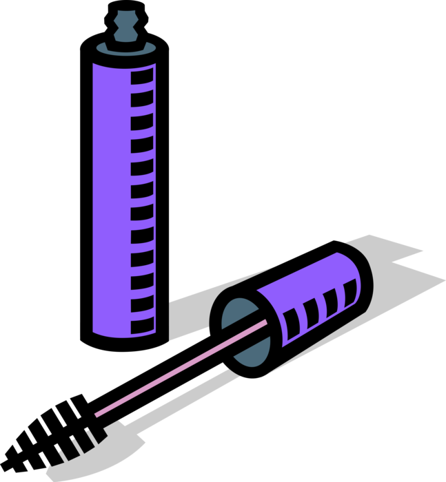Mascara, Makeup Royalty Free Vector Clip Art Illustration - Mascara Clip Art (439x480), Png Download