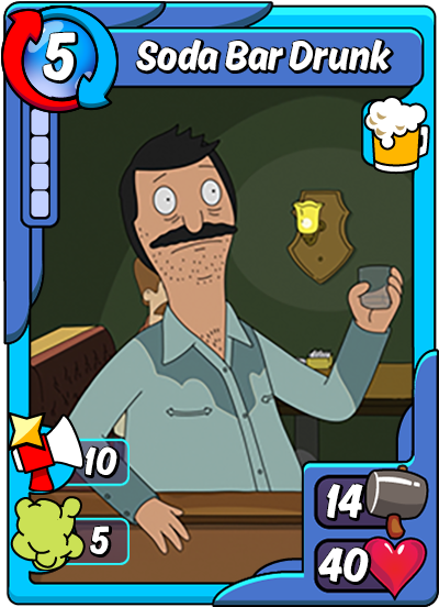 Soda Bar Drunk - Vitruvian Man Animation Throwdown (450x600), Png Download