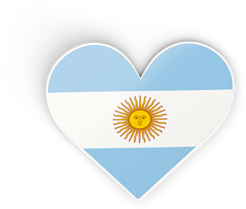 Illustration Of Flag Of Argentina - Argentina Heart Flag (640x480), Png Download