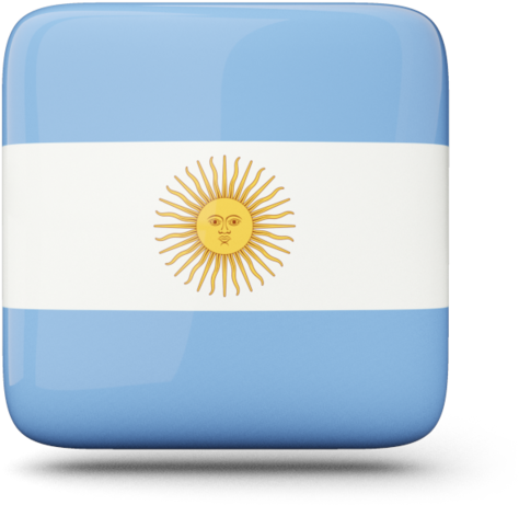 Illustration Of Flag Of Argentina - Argentina Flag Square Icon (640x480), Png Download