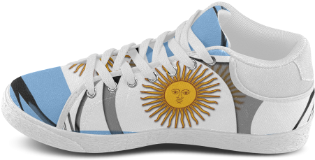 The Flag Of Argentina Women's Chukka Canvas Shoes - Argentina Flag (500x500), Png Download