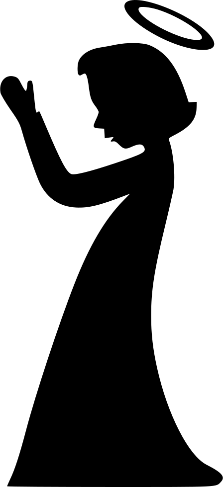 Png File - Silhouette (448x980), Png Download