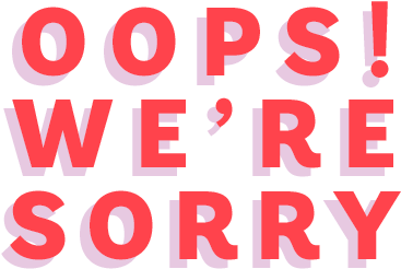 We're Sorry - Oops We Re Sorry (600x252), Png Download