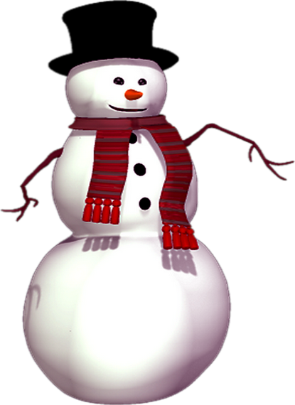 Snowman (415x570), Png Download