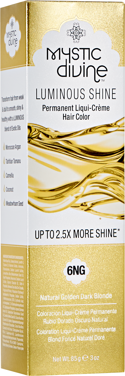 6ng Natural Golden Dark Blonde Liqui-creme Permanent - Mystic Divine Hair Color 5ch (1500x1500), Png Download
