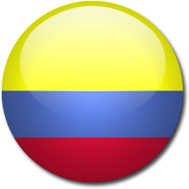 Sabrina Cortes - Colombia Round Flag Png (400x400), Png Download