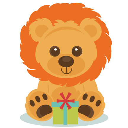 Birthday Svg Scrapbook Cut Cute Files For - Birthday Lion Clip Art (432x432), Png Download