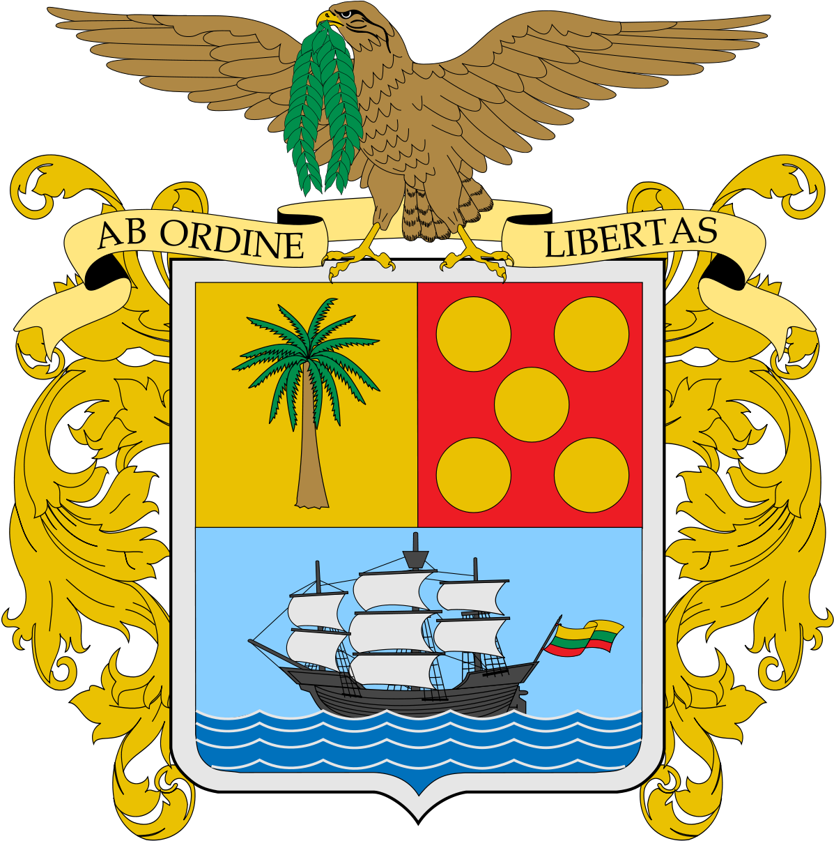 Escudo Del Departamento De Bolivar (1200x1213), Png Download