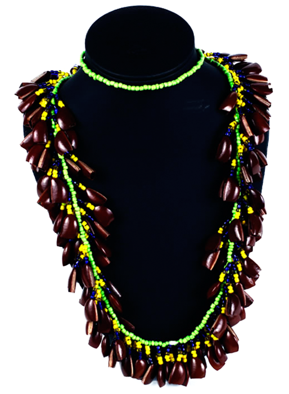 Collar Chaquiras Y Semillas - Necklace (1173x880), Png Download