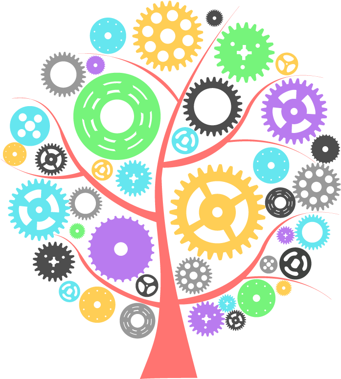 Formación - Cogwheel Tree (800x800), Png Download
