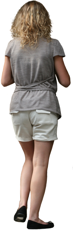Otros Blogs Que Te Pueden Interesar - Chica De Espaldas Png (278x800), Png Download