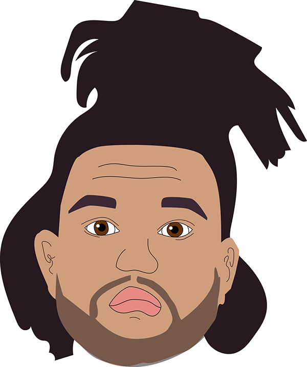 The Weeknd Cartoon Sticker - Weeknd Clip Art (600x719), Png Download