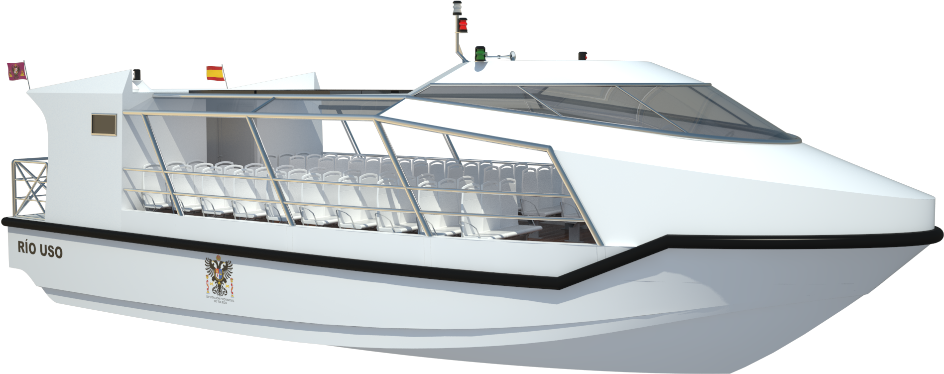 Cuenta Con Una Zona De Soldadura,aislada Mediante Mamparas - Passenger Boat (2048x1010), Png Download