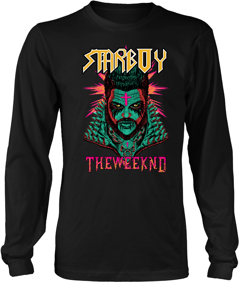 Starboy Metal Shirt - Star Boy The Weeknd (1000x1000), Png Download