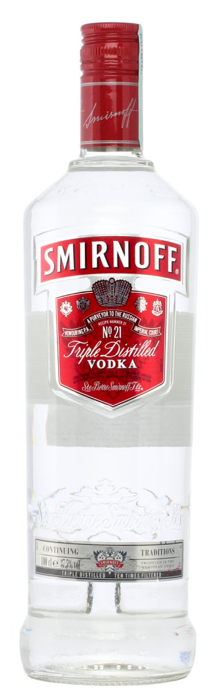 Smirnoff Vodka Red 750ml (1000x1000), Png Download