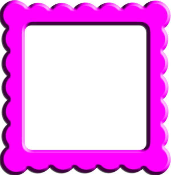 Pink Photo Frames Clipart (600x612), Png Download