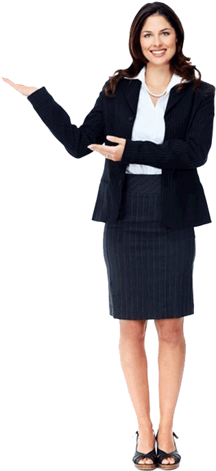 Business Lady Png - Lady In Suit Png (322x707), Png Download