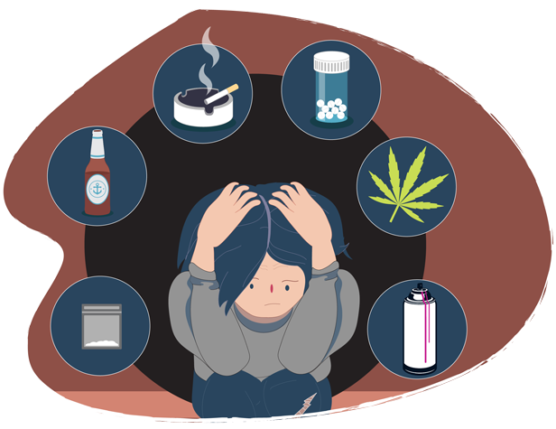 Teen Boy Sitting With His Head In His Hands Surrounded - Keep Calm And Smoke (616x475), Png Download