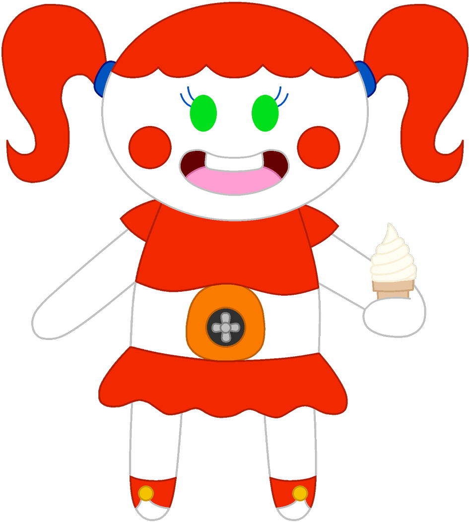 Crazycreeper529 Kawaii Chibi Of Circus Baby - Kawaii (1170x1200), Png Download