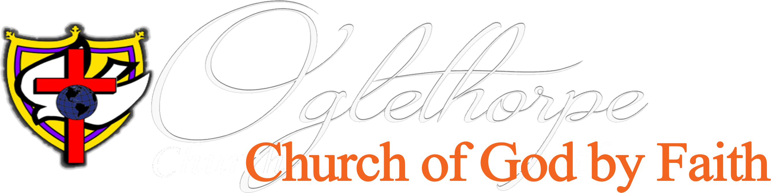 Logo - Church Of God By Faith Logo (2700x675), Png Download