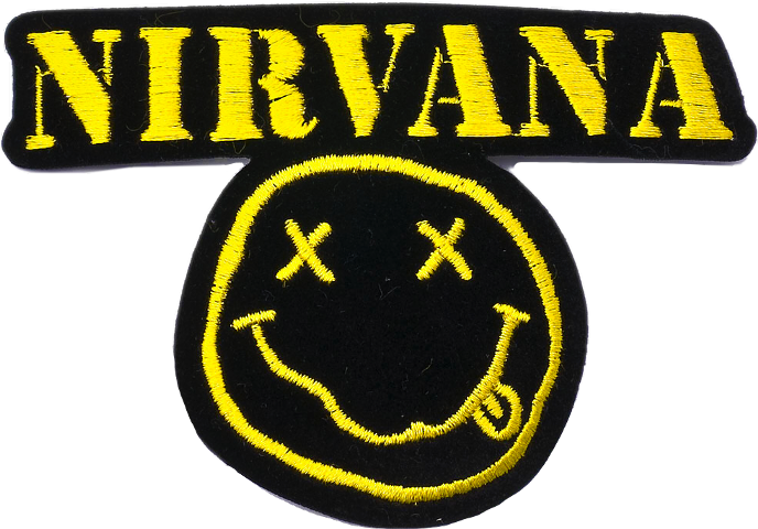 Report Abuse - Nirvana Band Diy Applique Embroidered Iron-on/sew-on (500x375), Png Download