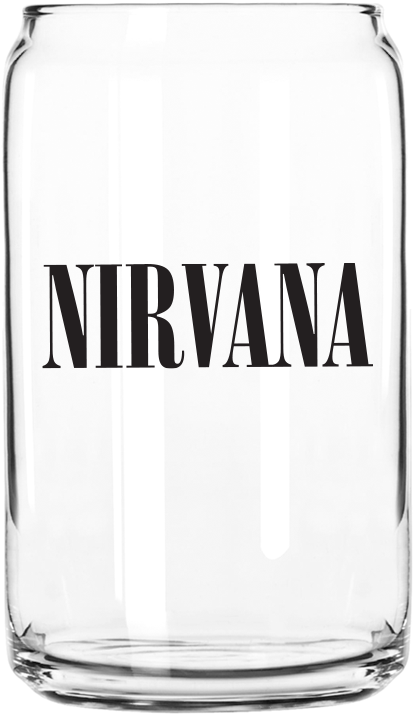 Nirvana Logo Beer Glass - Easy, Tiger 'beer Me' Can Glass, Size One Size - Metallic (1200x1200), Png Download