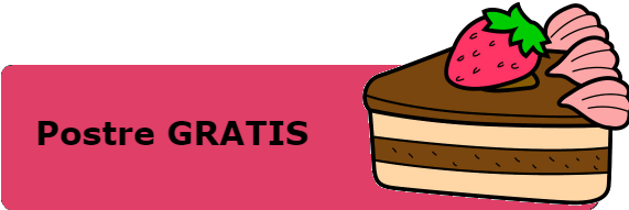 Postre Gratis Label - Postres (580x227), Png Download