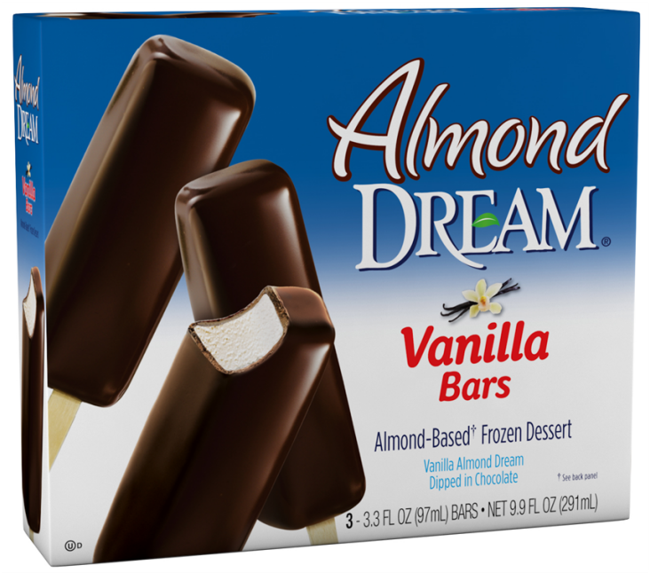 Almond Dream™ Vanilla Dessert Bars - Vegan Ice Cream Bar Brands (1024x1024), Png Download