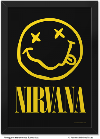 Nirvana Smiley Face (350x490), Png Download