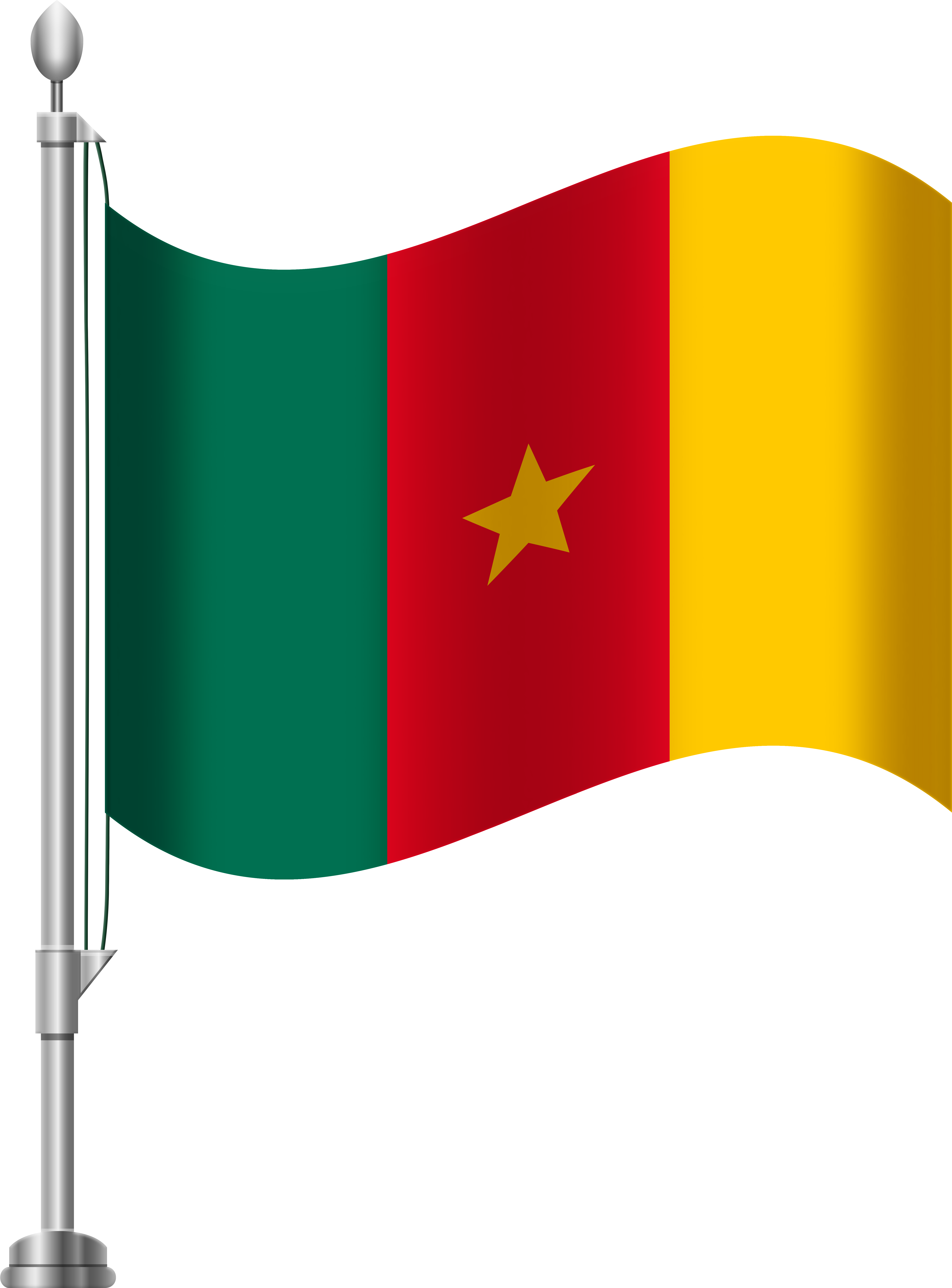 Cameroon Flag Png Clip Art (6141x8000), Png Download