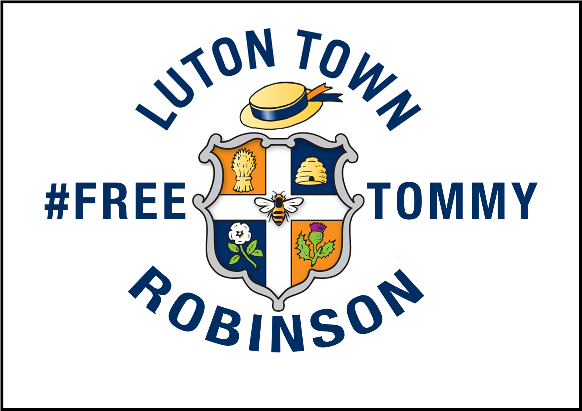 Customcat Men's Premium Tee-shirts Tommy Robinson From - Luton Town Football Club (2048x1463), Png Download