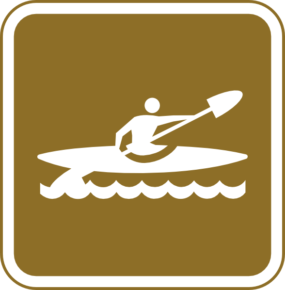 Small - Kayak Symbol (588x598), Png Download