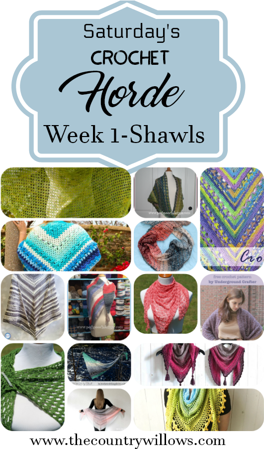 Saturdays Crochet Horde Week 1 Shawls - Knitting (600x900), Png Download