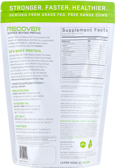Vanilla - Recovery Protein Sfh (600x600), Png Download