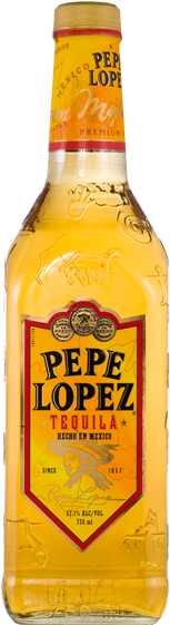 $39 - - Pepe Lopez Tequila Gold (313x560), Png Download