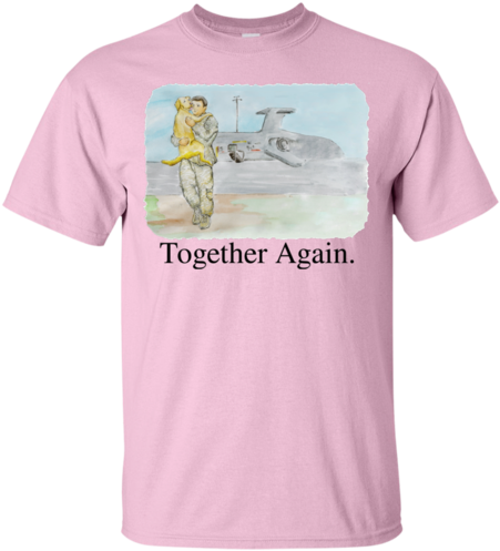 Together Again Watercolor T-shirt - Dc Comics (500x500), Png Download