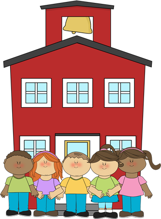 Cute School Clipart - School Clip Art Png (332x450), Png Download