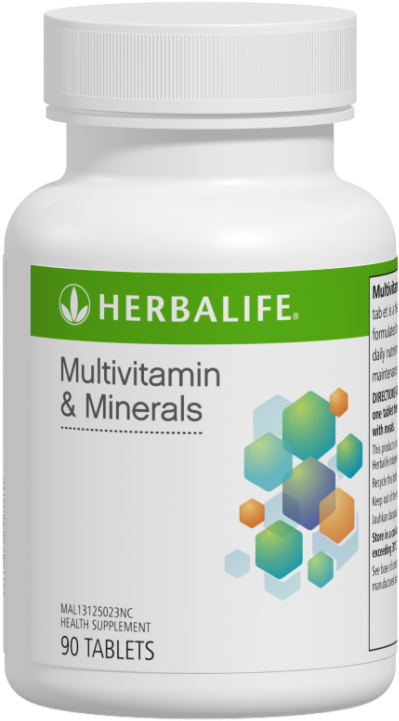 Herbalife Multivitamin & Minerals - Vitamins And Minerals Herbalife (945x1024), Png Download