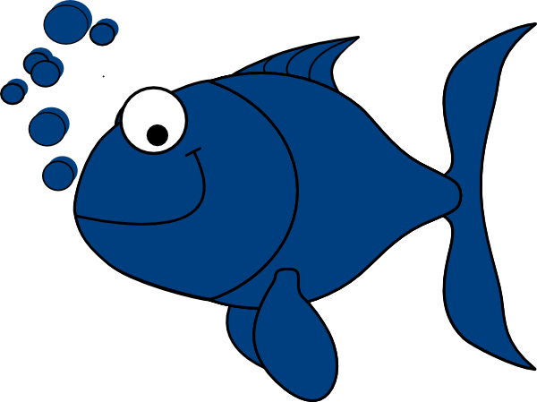 Blue Fish Svg Clip Arts 600 X 449 Px (600x449), Png Download