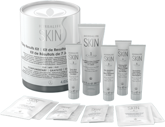 Herbalife Skin 7 Day Results Kit - Herbalife Skin Trial Pack (573x457), Png Download