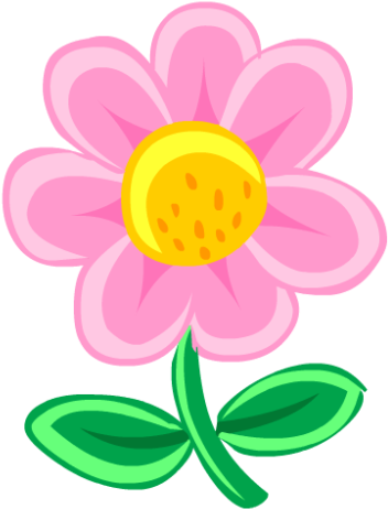 Dúa, Hipo Y La Flor Rosa - Icons Flowers (500x500), Png Download