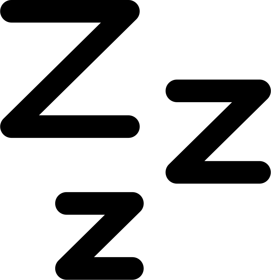Svg Png Icon Free - Zzz Icon (952x981), Png Download