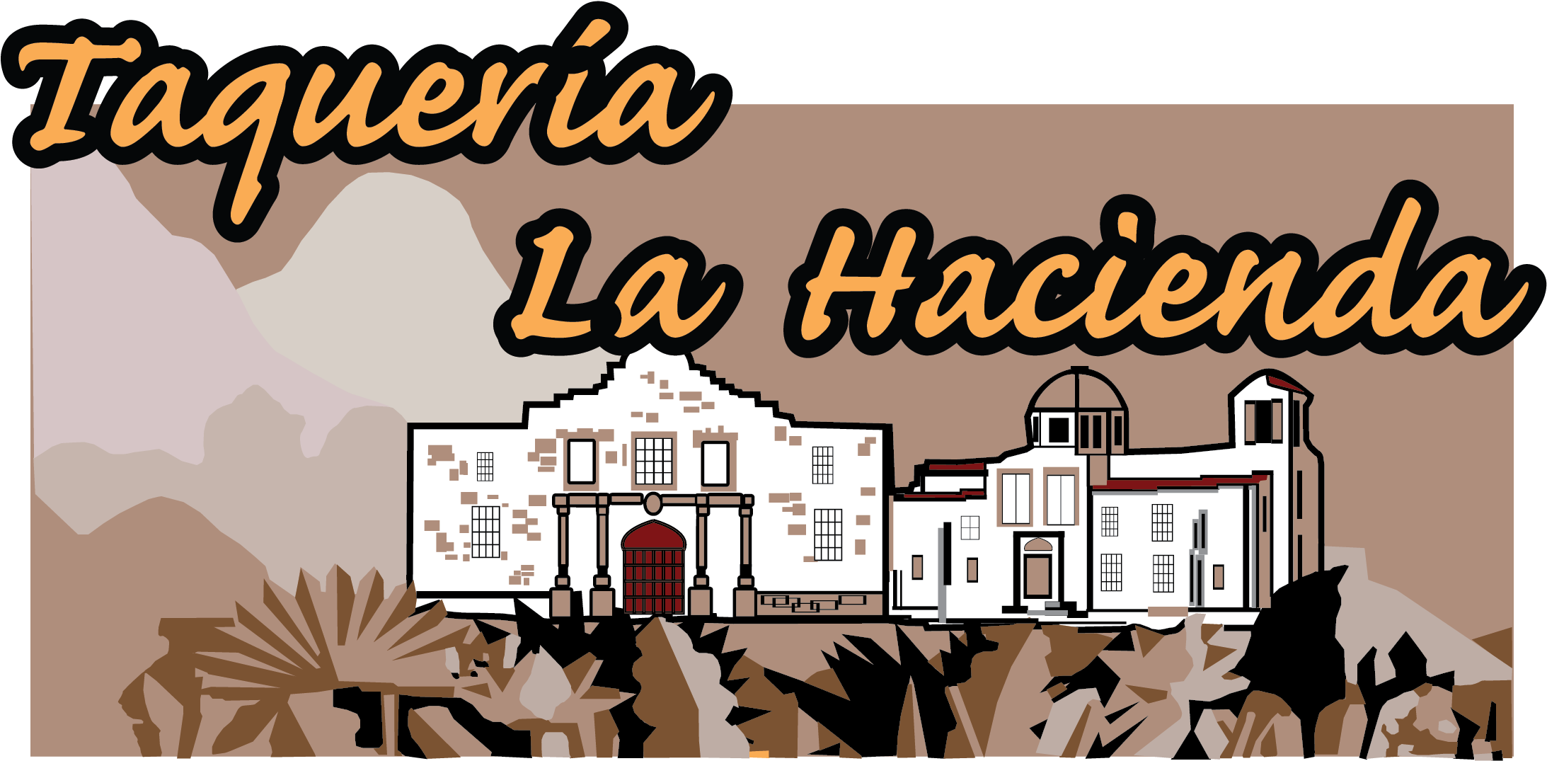 Taquería La Hacienda - Taqueria La Hacienda (2222x1139), Png Download