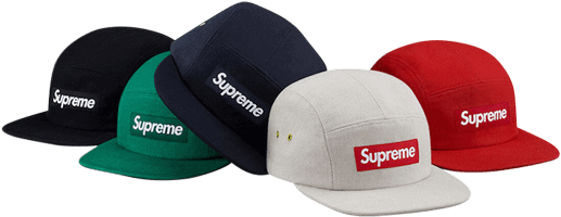 Box Logo Camp Cap - Supreme キャップ (740x600), Png Download