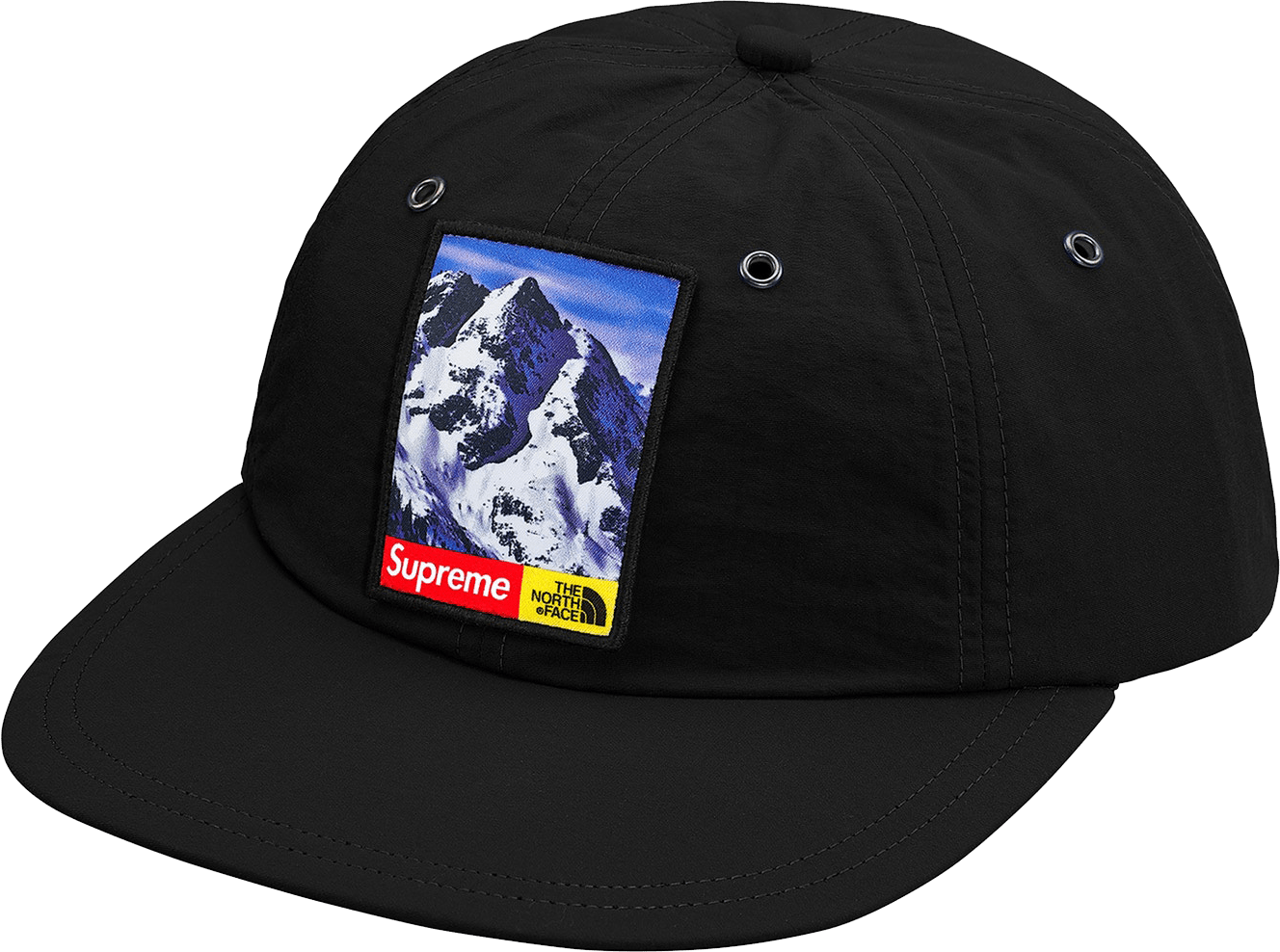 North Face Mountain 6-panel Hat Cap - Supreme North Face Collab Hat (1328x988), Png Download