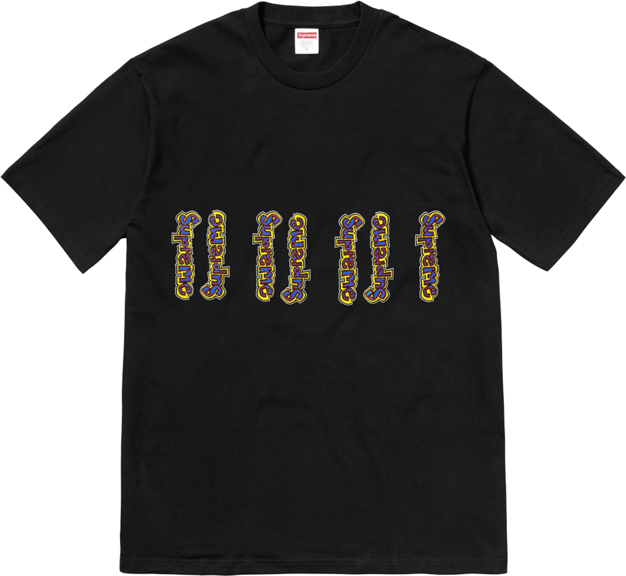 Supreme Gonz Logo Tee Black (2586x2586), Png Download