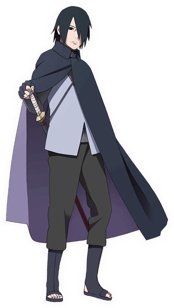 Adult Sasuke - Boruto Naruto The Movie Uchiha Sasuke Cosplay Costume (588x1040), Png Download