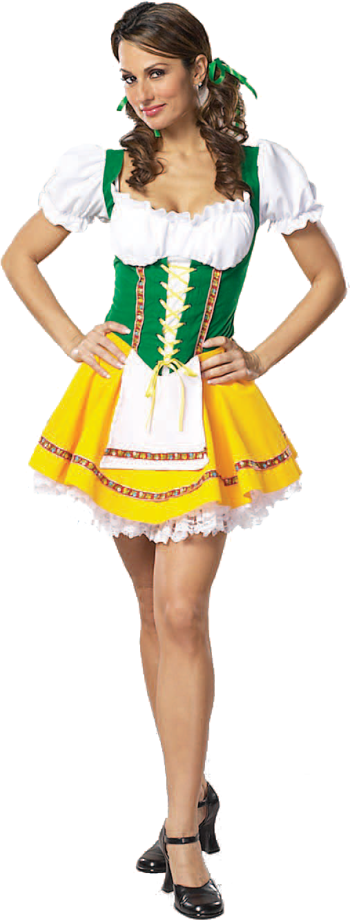Girls Png - Beer Garden Costume (1336x1336), Png Download