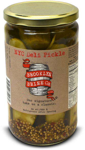 Brooklyn Brine Pickles - Brooklyn Brine Spicy Maple Bourbon Pickles (12x16 Oz) (600x600), Png Download